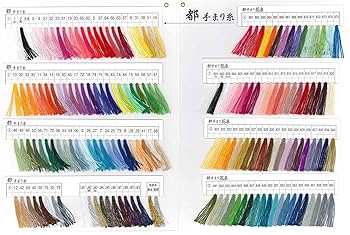 FUJIX(フジックス) 都手まり糸・都手まり花糸 見本帳 : Amazon